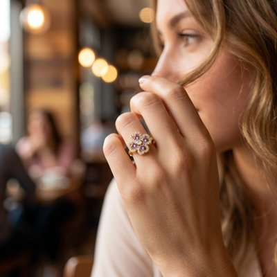 Bague anti stress annulaire gauche Trèflia 2