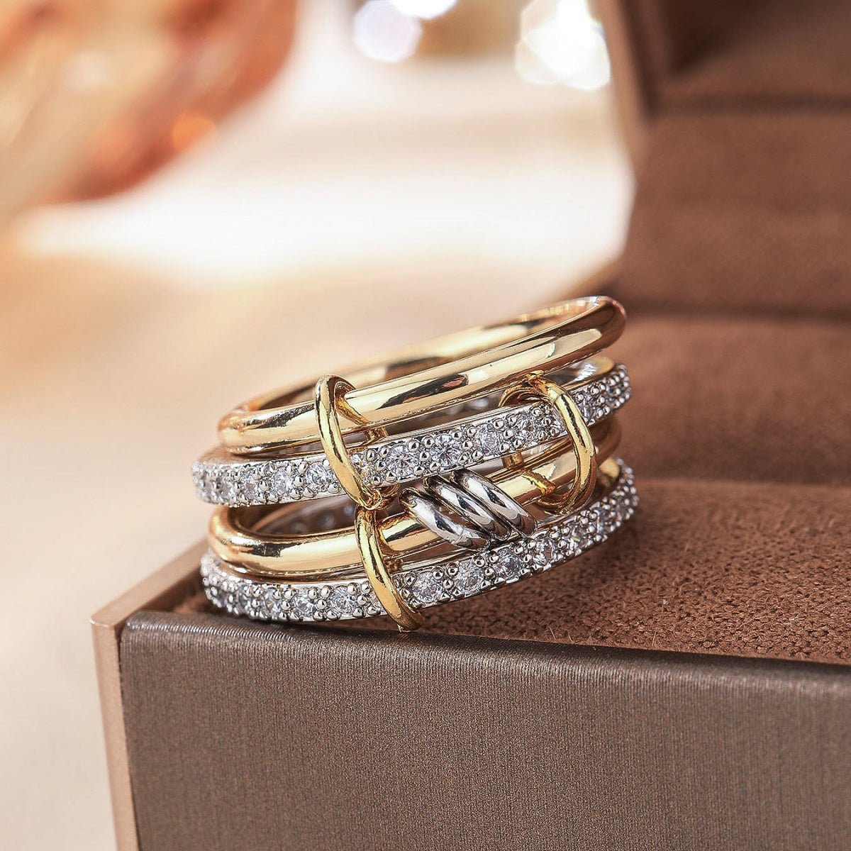 bague femme empilable déposé en coin