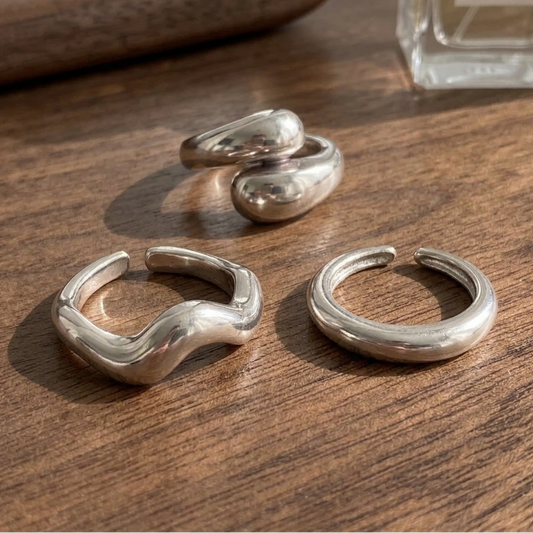 Bague femme Tessara argentée déposée