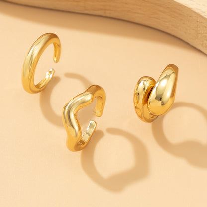 Bague femme Tessara dorée  déposer en forme