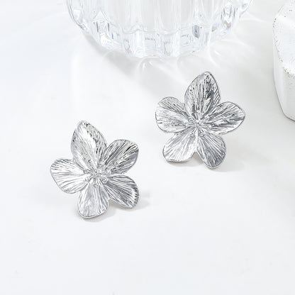 Boucle d'oreille femme Étoflair argentée 