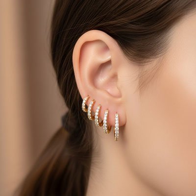 Boucle d'oreille femme Orélys toutes les tailles