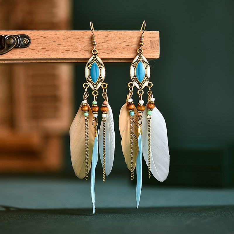 Boucle d'oreille femme pendante Sorevian
multicolore suspendu