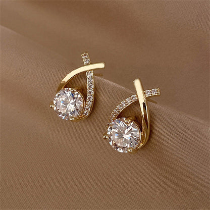 Boucles d'oreilles fantaisie Ravelys dorées déposées 