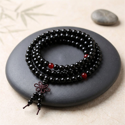 Bracelet femme Santalia noir profond