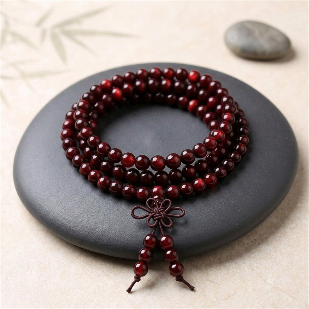 Bracelet femme Santalia rouge bordeaux