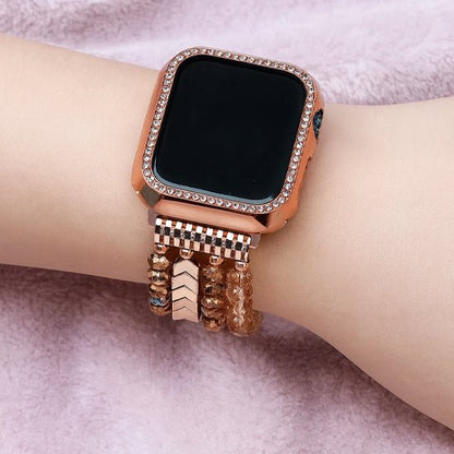 Bracelet montre Cadrélia kaki au poignet vue sur cadran