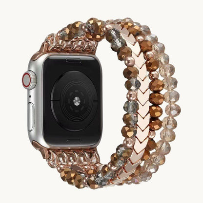 Bracelet montre Cadrélia kaki sur fond blanc