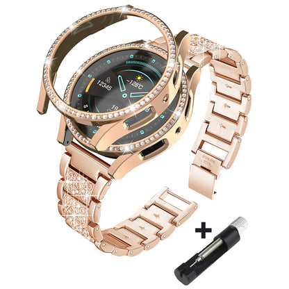 bracelet montre Chronéa or rose sur fond blanc