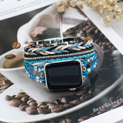 Bracelet montre Horesia bleu déposé