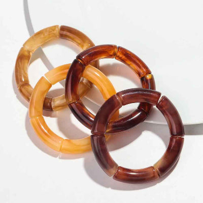 Bracelet perle acrylique mélangé