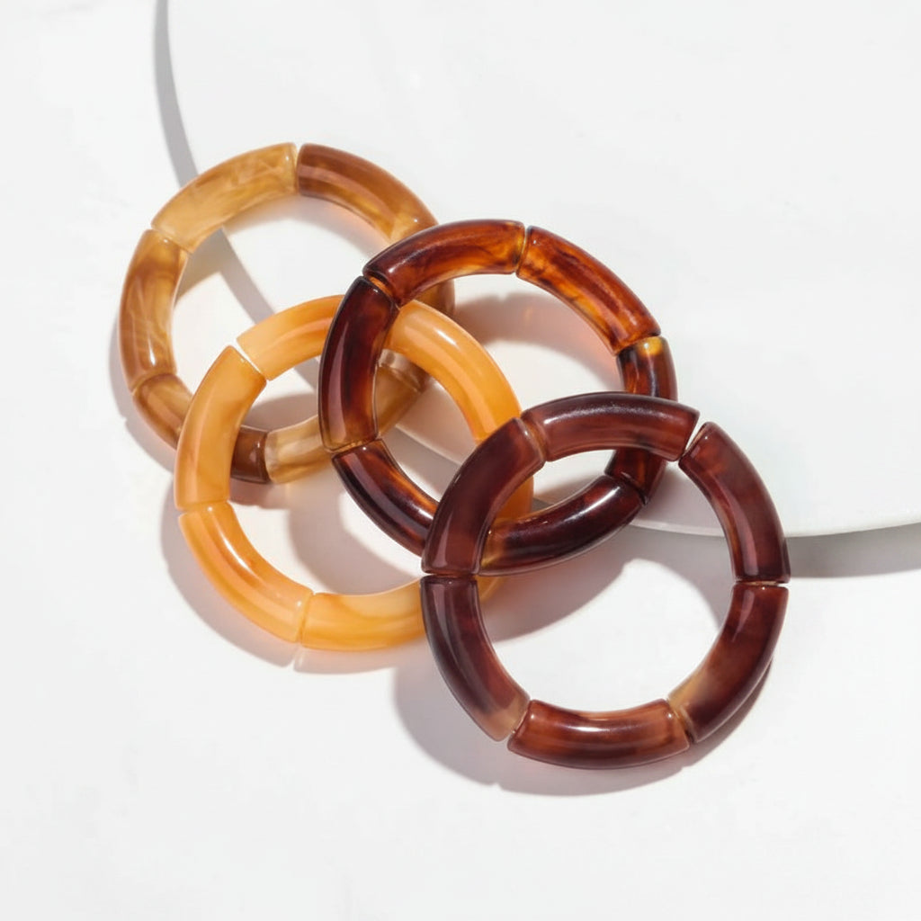 Bracelet perle acrylique mélangé