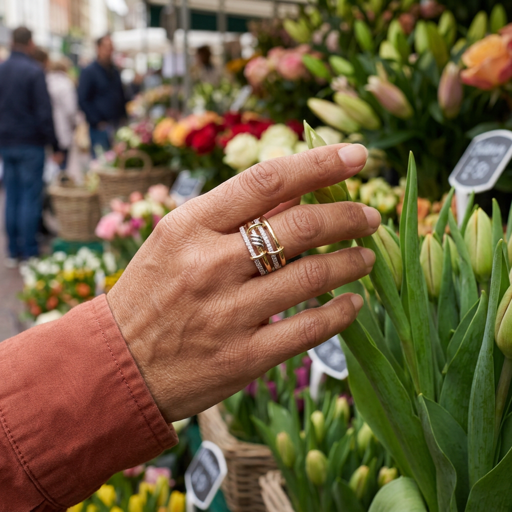 Écloria au marché aux fleurs