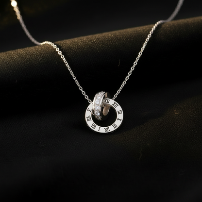 collier acier inoxydable argenté sylviora 