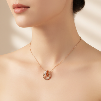 collier acier inoxydable dore sylviora porter