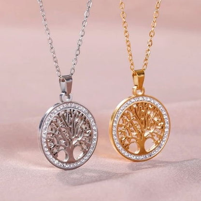 Collier Alverion or et argent mince