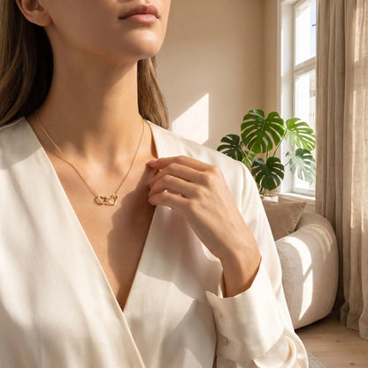 collier cœur loravix double en or