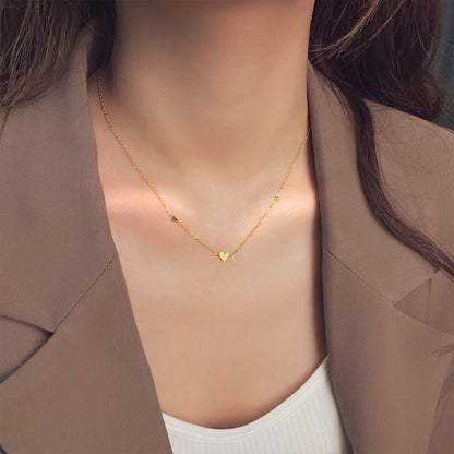 Collier cœur Solvéra or