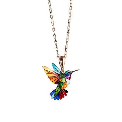 Collier femme Colibris doré