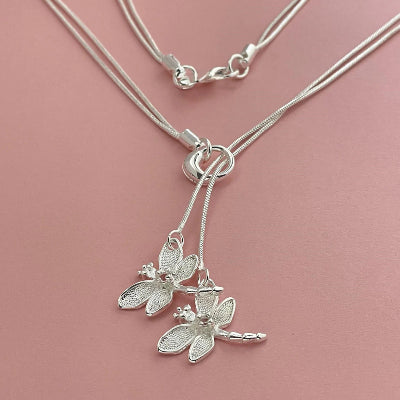 Collier à pendentif Libelle avec fermoir