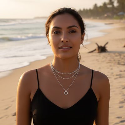 Colliers femme argent au cou Céloria