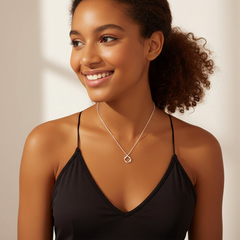 Colliers femme Céloria argent chaine longue
