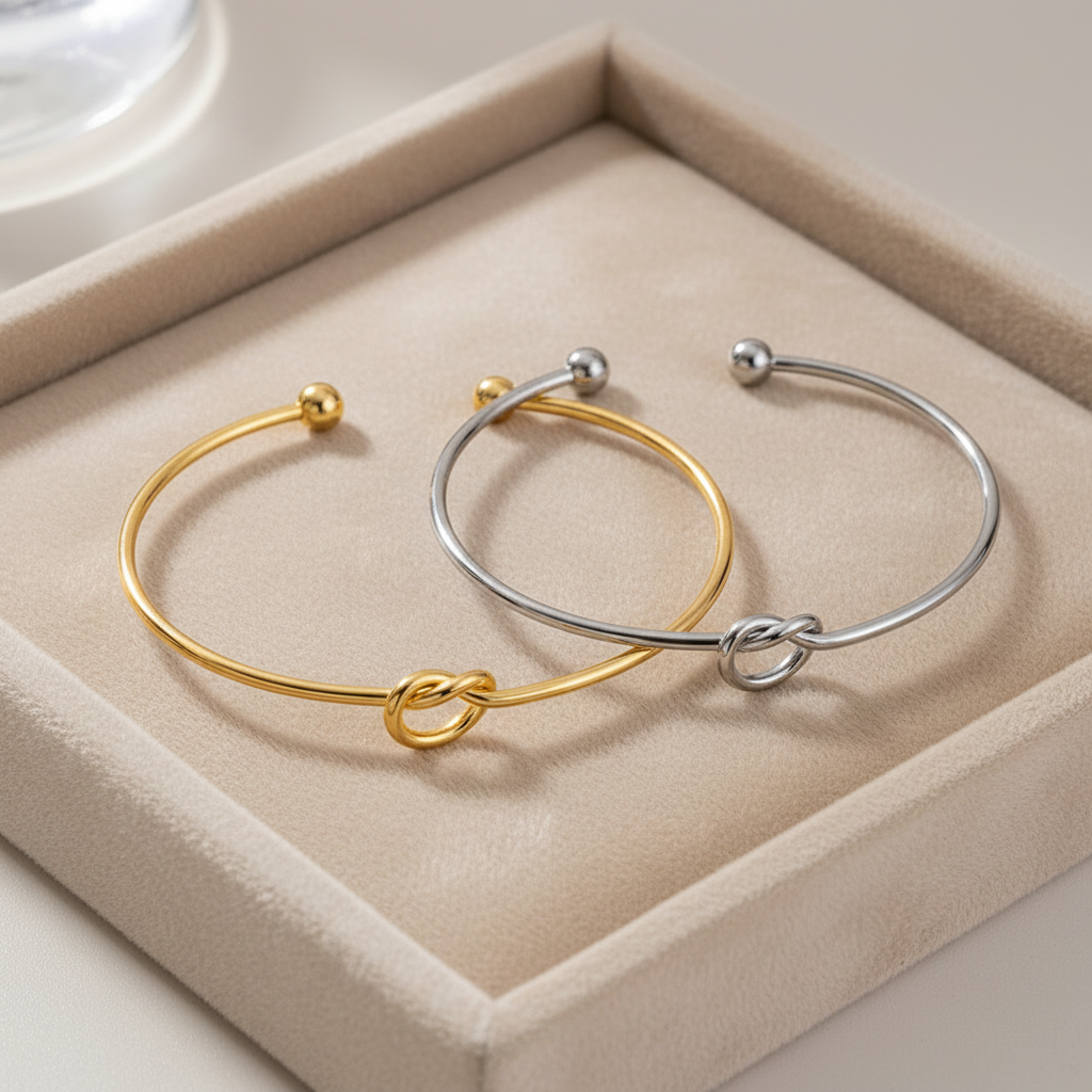 jonc femme luxerian dore argent déposer