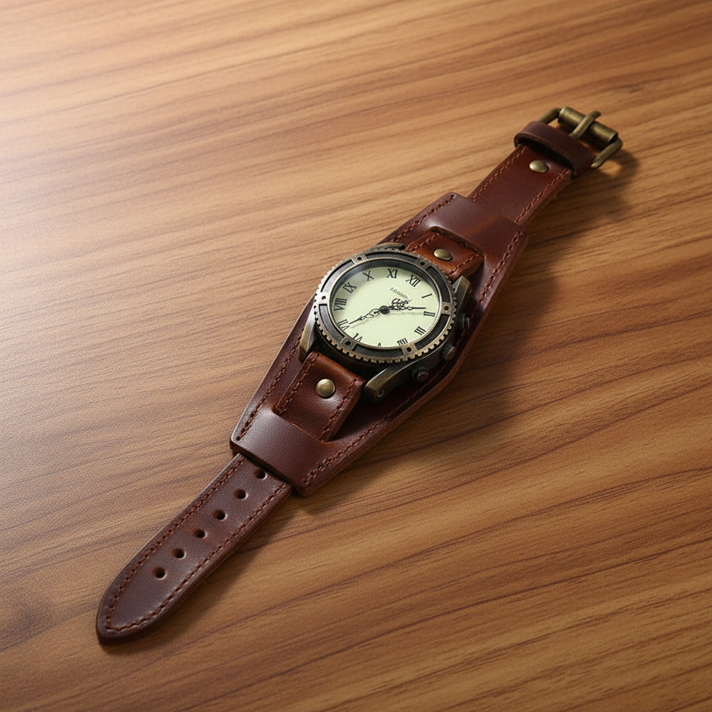 Montre femme vintage Cuiréa deposée ouverte