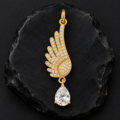 Pendentif Avoryn blanc cristal