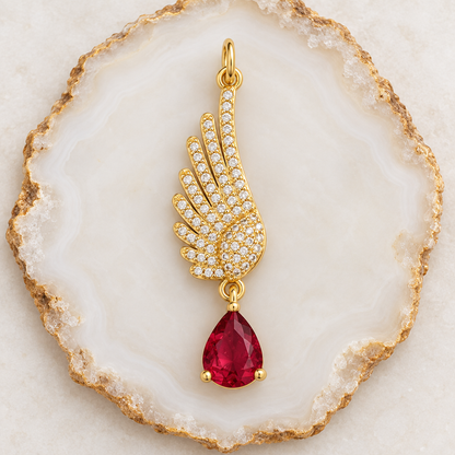 Pendentif Avoryn rouge rubis