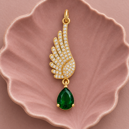 Pendentif Avoryn vert émeraude