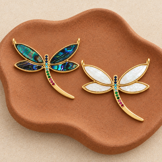 Pendentifs Norélix abalone et nacre déposés